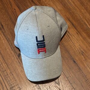 USA Golf New Era Gray Cap with Red and Blue Embroidery